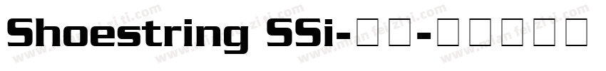 Shoestring SSi-常规字体转换